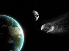 An asteroid approaching the earth on course for impact. --- Image by © Science Picture Co/SuperStock/Corbis