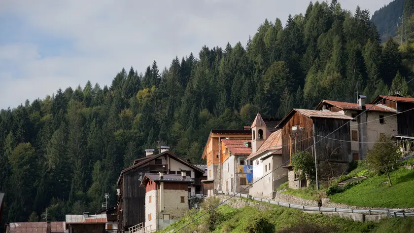 65987963 - a view of cibiana di cadore in veneto, itay