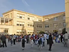 Belluno, 11 settembre 2006. primo giorno di scuola alle scuole medie ricci