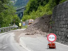 DeMarchi Vittorio Veneto lavori in corso per strada chiusa per frana per il Fadalto