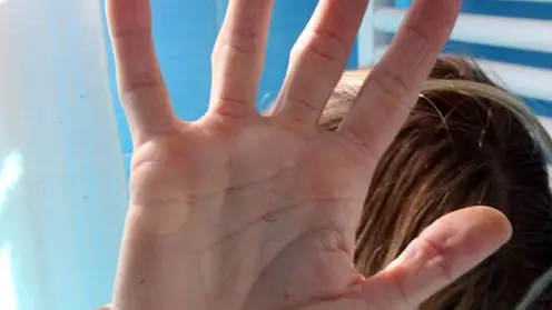 Una donna vittima di violenza