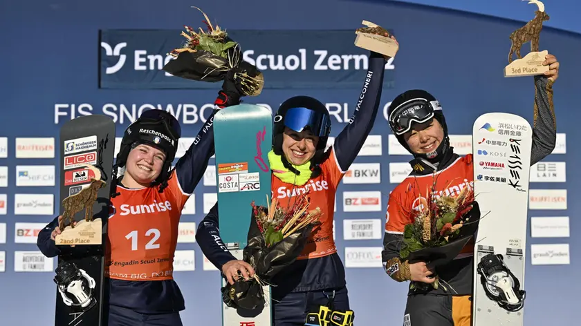 La felicità di Lucia Dalmasso sul podio di Scuol