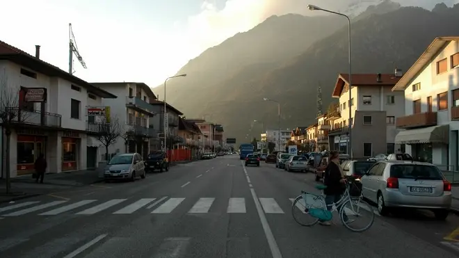 Viale Dolomiti a Ponteponte alpi