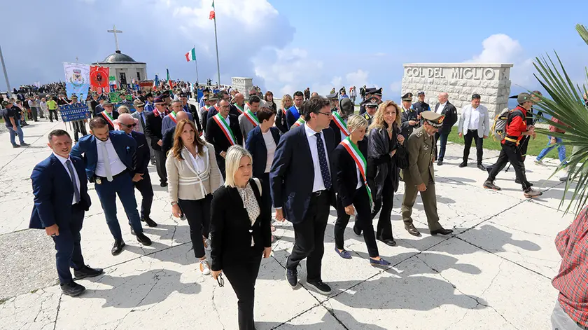 DePolo Cima Grappa cerimonia al monumento austriaco ai caduti della Grande Guerra