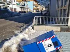 Il box prevelox divelto in via Udine a Santo Stefano di Cadore, dove morirono i tre turisti veneziani