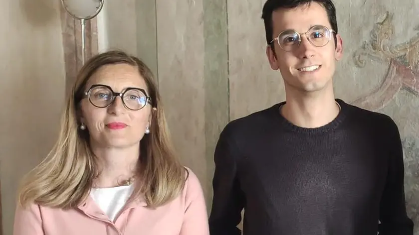 Anna Viviani del servizio cultura con il consigliere Samuale Spada