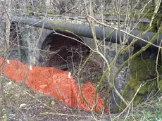 L'interno di un'arcata del ponte dei Casoni