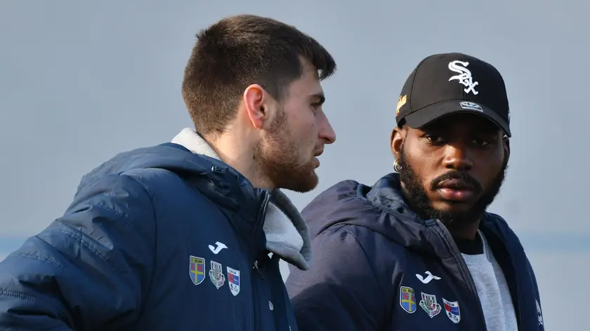Francesco Toniolo con Abdul Yabrè a Bassano