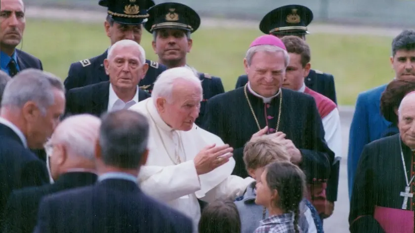 - L'arrivo del Papa per le vacanze a Lorenzago di Cadore