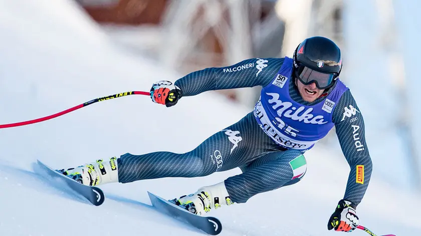 02.12.2016, Val d Isere, FRA, FIS Weltcup Ski Alpin, Val d Isere, Super G, Herren, im Bild Emanuele Buzzi (ITA) // Emanuele Buzzi of Italy in action during the race of men's SuperG of the Val d’Isere FIS Ski Alpine World Cup. Val d’Isere, France on 2016/02/12. EXPA Pictures © 2016, PhotoCredit: EXPA/ Johann Groder