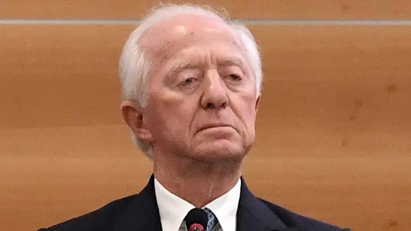 Il presidente di Luxottica Leonardo Del Vecchio all'assemblea degli azionisti, Milano 19 aprile 2018. ANSA/DANIEL DAL ZENNARO