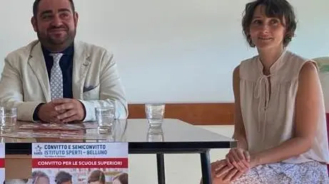il presidente di Kairos Alessandro Capponi e la direttrice del polo educativo Sperti Kairos Valentina Tomasi