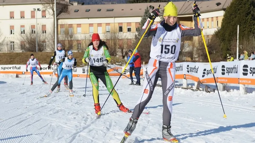 COMPETIZIONE DI SCI NORDICO. prigol eleonora