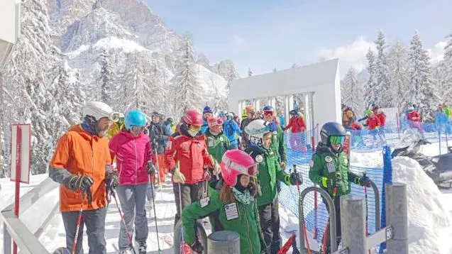 C’è ancora tanta voglia di sci in azona Faloria