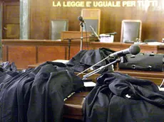 Un'aula di tribunale