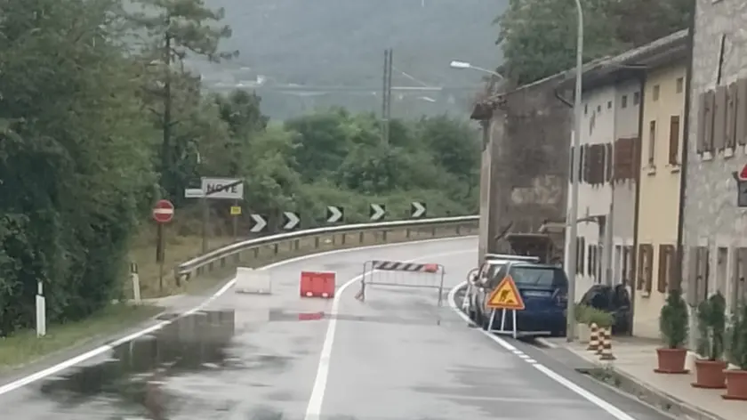 Il Fadalto è chiuso per rischio frane