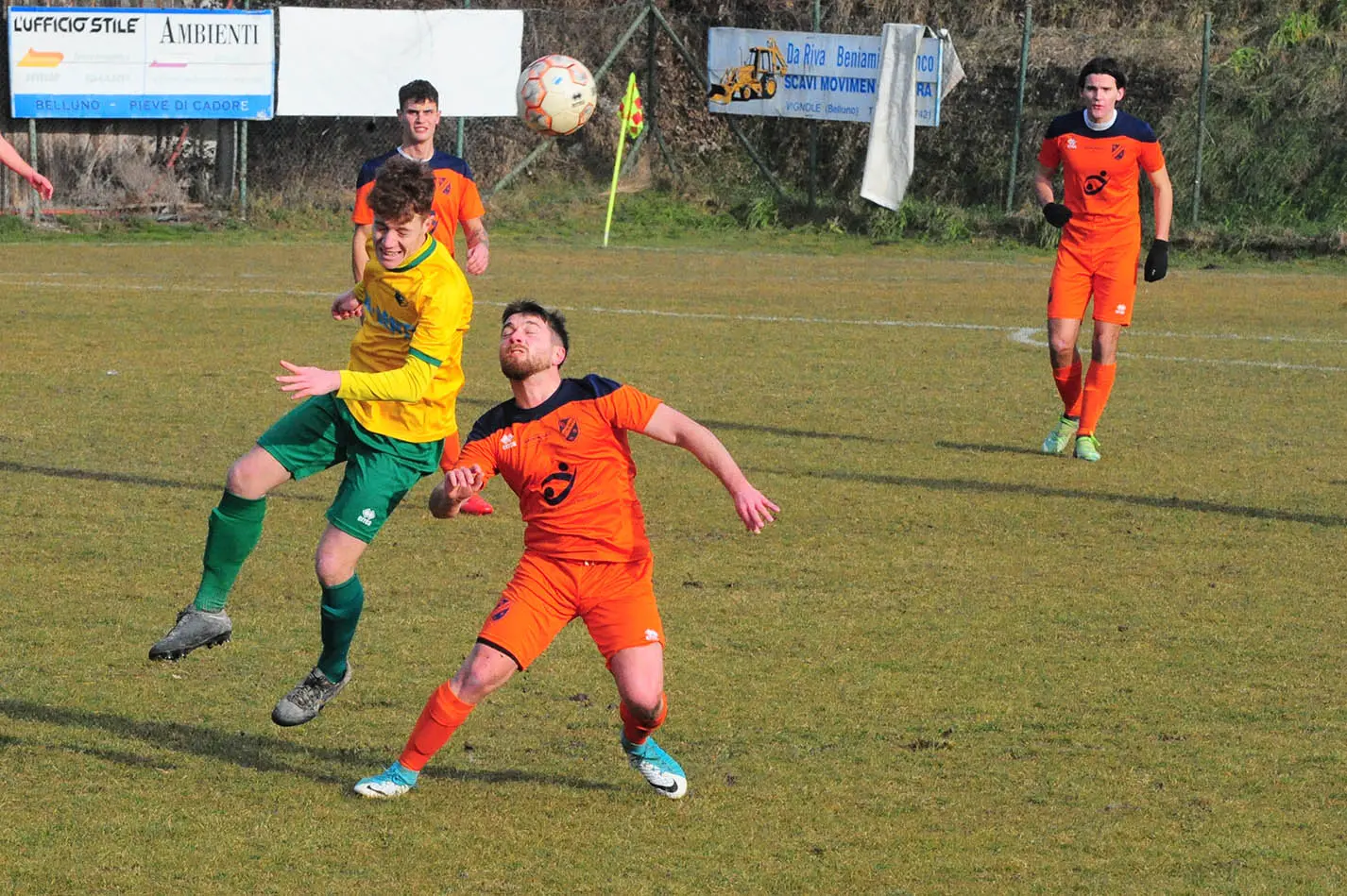 L'Alpago non sfonda in casa di un orgoglioso Fiori Barp. Finisce 1-1 il derby bellunese di Promozione