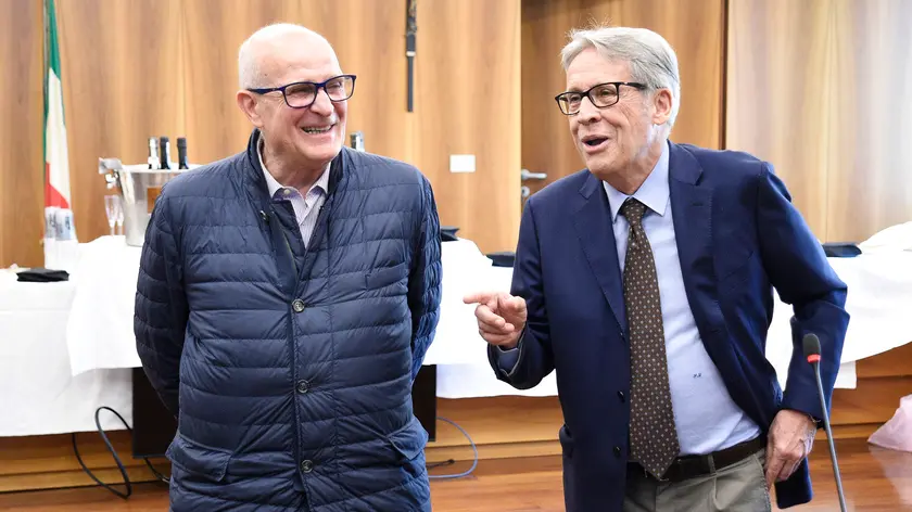 Paolo Luca con l'ex presidente del Tribunale, Sergio Trentanovi