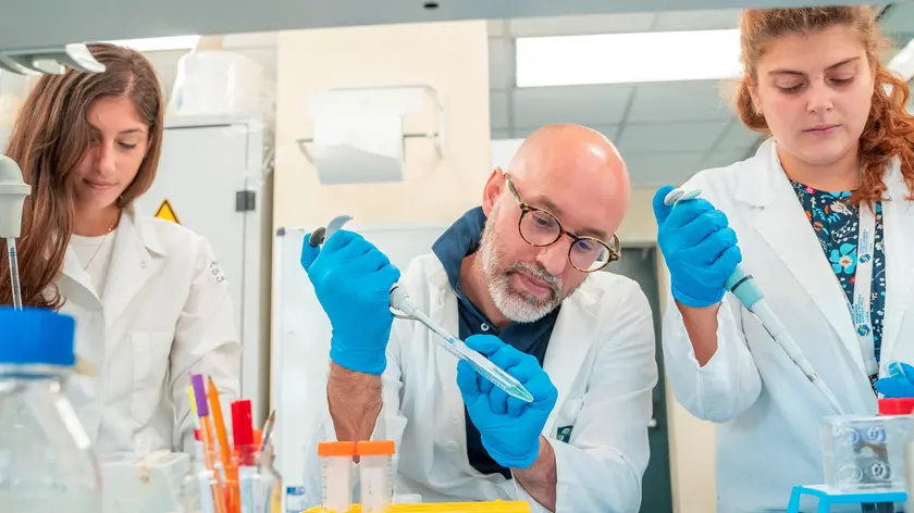 Ricercatori dell’Istituto Veneto di Medicina Molecolare (Vimm) al lavoro