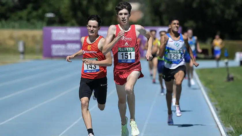 La volata di Thomas Serafini che è valsa il titolo italiano nei 1500