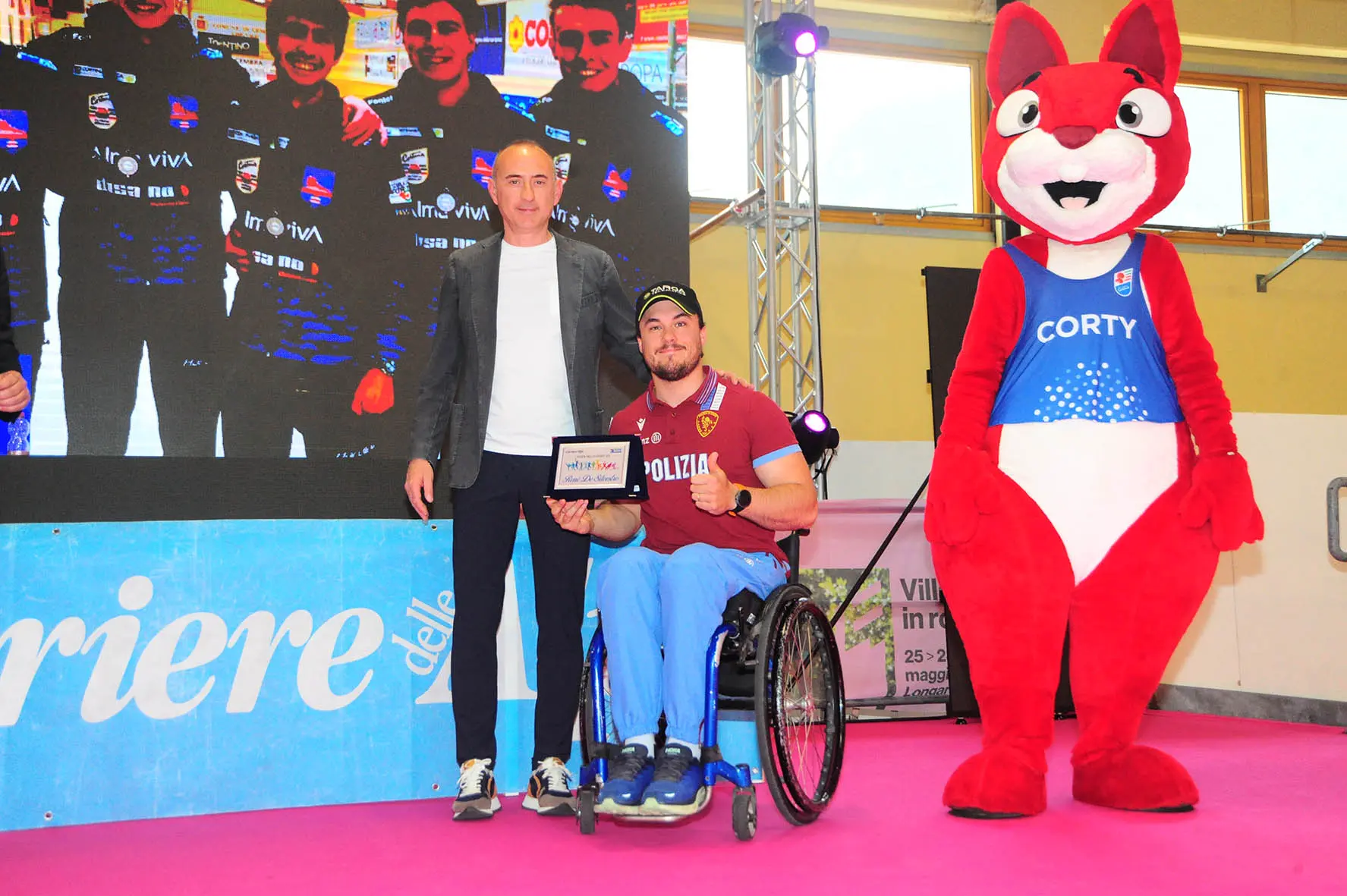 La premiazione di Renè De Silvestro