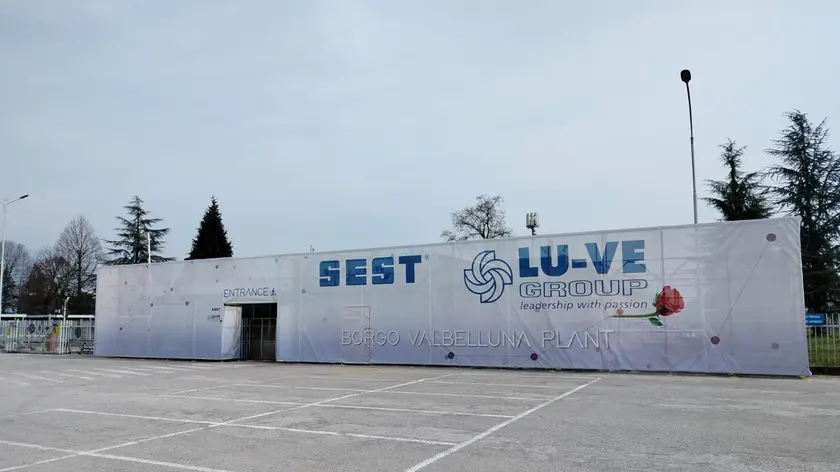 Lo stabilimento Sest nell'ex Acc di Borgo Valbelluna
