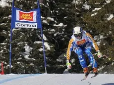 Una gara di Coppa del mondo sull'Olympia delle Tofane a Cortina