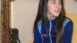 Vanessa Dalla Vedova fotografata ieri in Provincia La pattinatrice ha ringraziato la sua allenatrice Ilaria Davare la sua mamma e le sue compagne per il risultato ottenuto