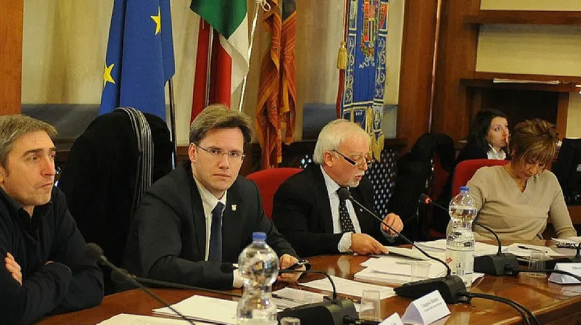 Il presidente della Provincia con alcuni assessori