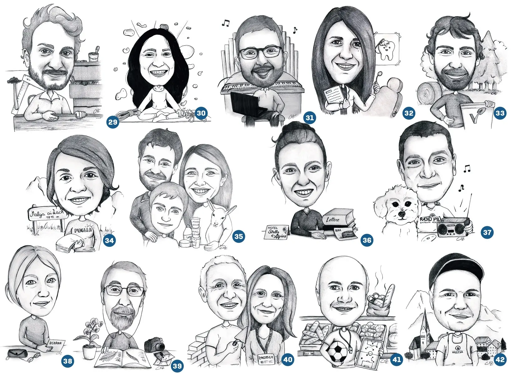 29.Andrea Dell’Andrea, Selva di Cadore (7 marzo 2022), 30.Maria Paula Medina, Cencenighe (14 marzo 2022), 31.Marco Rossi, San Tomaso (21 marzo 2022), 32.Elisa Cali, Livinallongo (28 marzo 2022), 33.Marco Da Campo, Voltago (4 aprile 2022), 34.Michela Disalvio, Canale d’Agordo (11 aprile 2022), 35.Giulia, Marco e Stefano Tasser, Colle Santa Lucia (17 aprile 2022), 36.Flaminia Belfiore, Vallada-Falcade (25 aprile 2022), 37.Marco Gaz, Taibon (9 maggio 2022), 38.Masha Fedoryskyn, Voltago (16 maggio 2022), 39.Luigi Cadorin, Taibon (23 maggio 2022), 40.Sonia Roda ed Emilio Assumma, Alleghe (30 maggio 2022), 41.Renato Orzetti, Rivamonte (6 giugno 2022), 42.Ion Vieru, Livinallongo (13 giugno 2022).