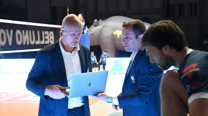 Matteo De Cecco e il vice Roberto Malaguti