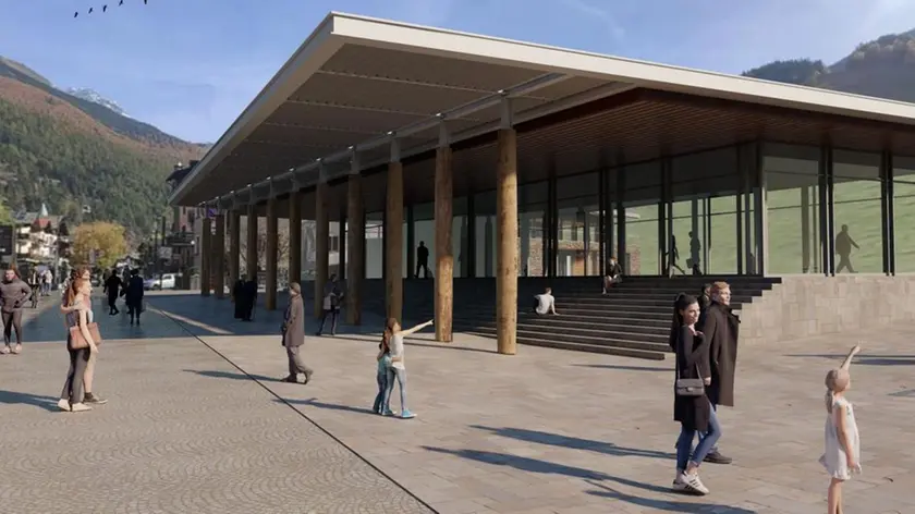 Un rendering del progetto elaborato dallo studio De Biasio