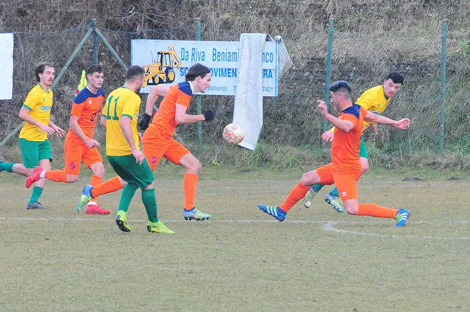 L'Alpago non sfonda in casa di un orgoglioso Fiori Barp. Finisce 1-1 il derby bellunese di Promozione
