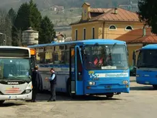 Feltre, stazione degli autobusI mezzi Dolomitibus parcheggiati alla stazione ferroviaria Domani si fermano i pullman della Dolomitibus