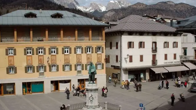 Una veduta del centro di Pieve di Cadore