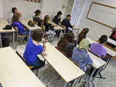 Studenti in una classe dell'Istituto di Stato della Cinematografia e Televisione, Roberto Rossellini, Roma, in una foto d'archivio. ANSA/ ALESSANDRO DI MEO