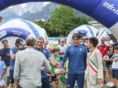 Peruzzi, Zandegiacomo, Pais Becher, Inzaghi - Allenamento della Lazio ed Inaugurazione del Village - Stadio Zandegiacomo - Auronzo di Cadore