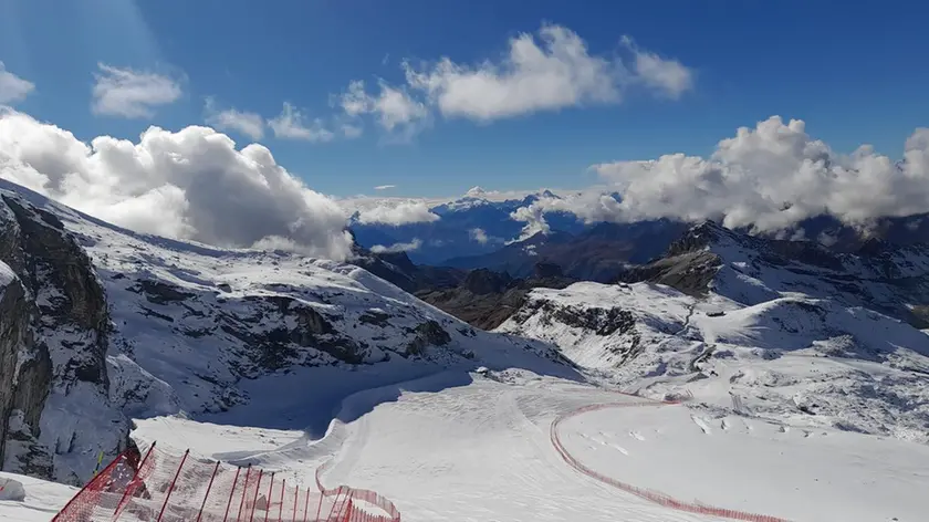 Sci alpino, Coppa del Mondo Zermatt-Cervinia, la della parte centrale della pista