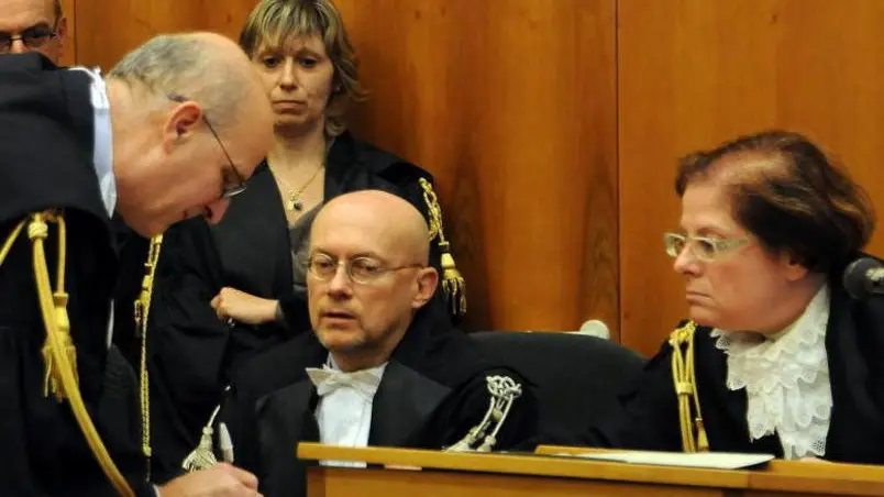 Belluno, 15 novembre 2010. Il nuovo presidente del Tribunale di Belluno, Sergio Trentanovi